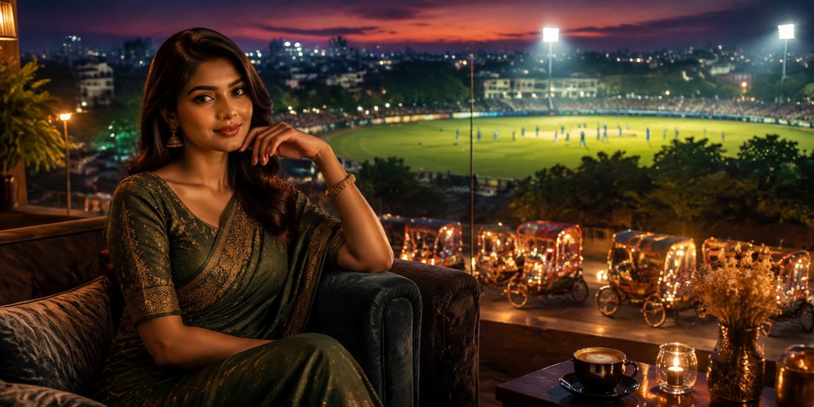 ঢাকায় রিকশার পাশে ক্রিকেট বেটিং উপভোগ করছেন
